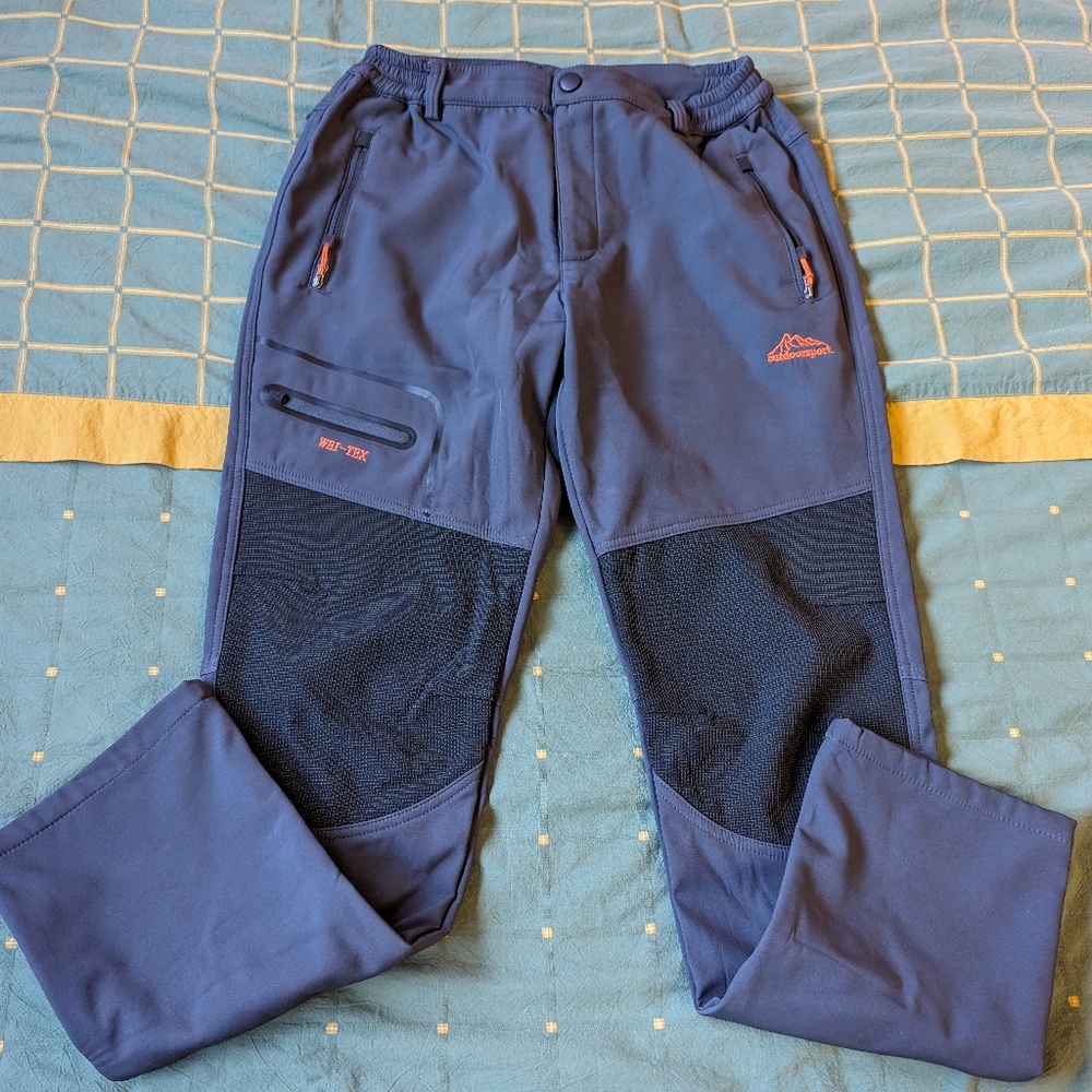 Water Resistant Fleece Lined Pants - Medium